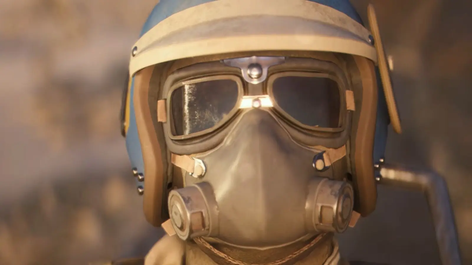 Arc Raiders character wearing a helmet, goggles and a respirator mask